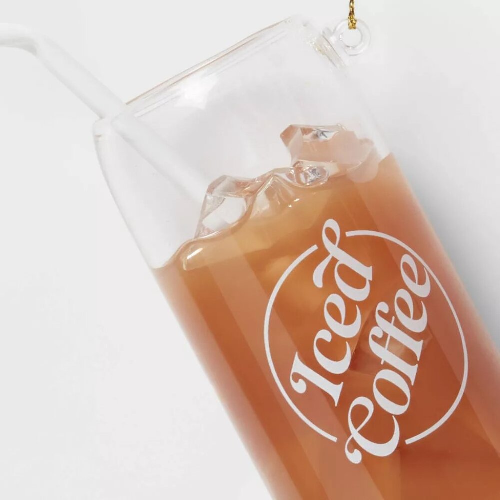 Target Wondershop Iced Coffee Glass Christmas Ornament